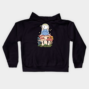 Bunny and Mushroom Kids Hoodie